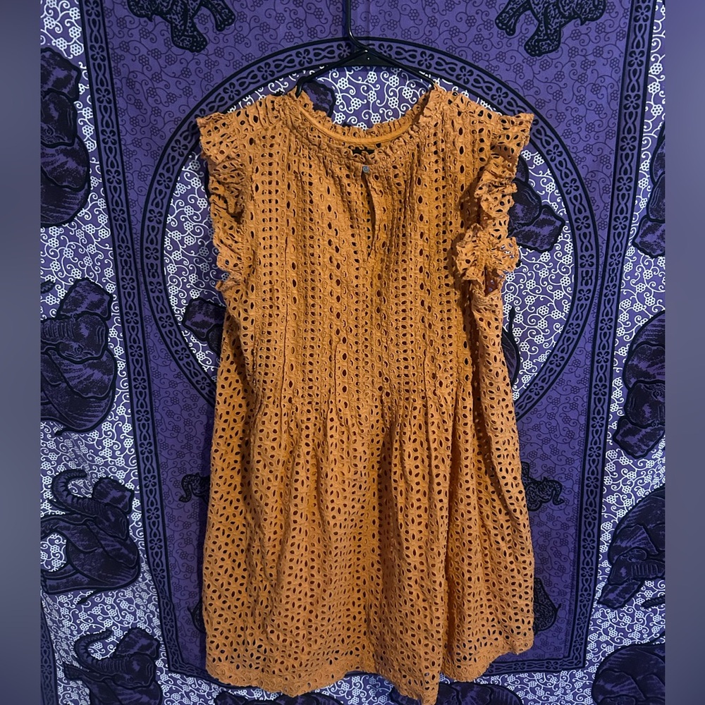 ORANGE MADEWELL NETTED DRESS🧡